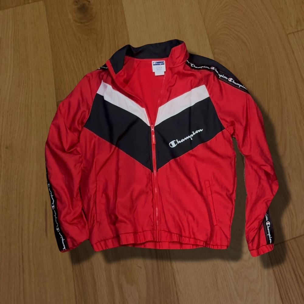 Champion Red and Black Track Jacket